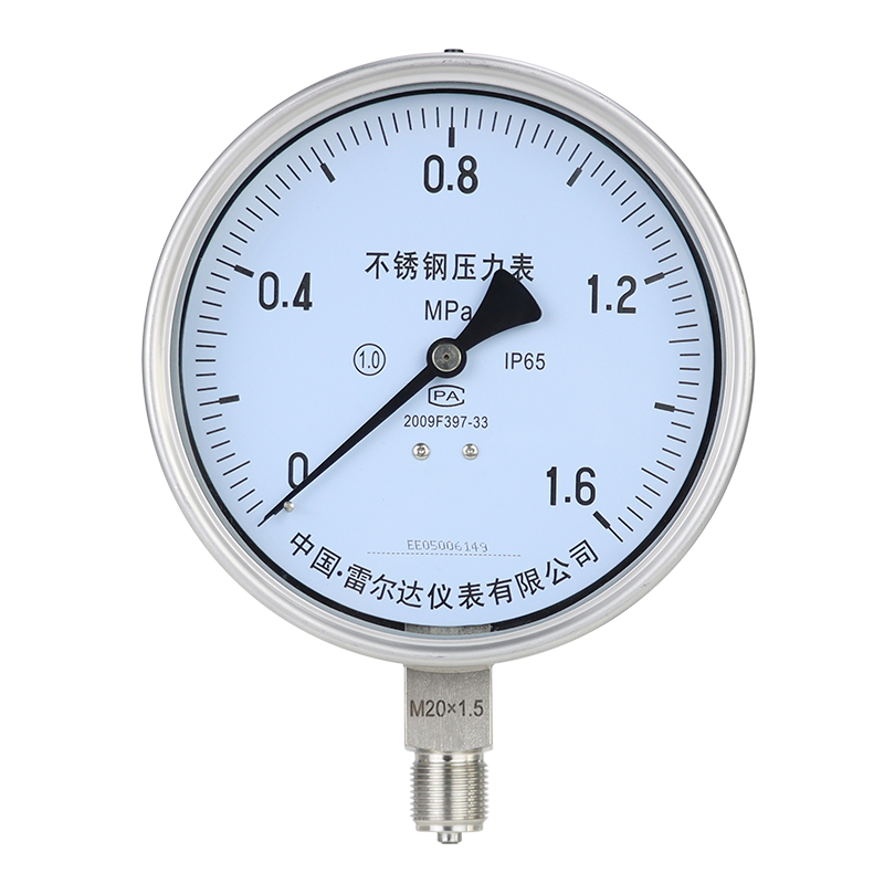 Y-150BF不锈钢压力表出口型欧式